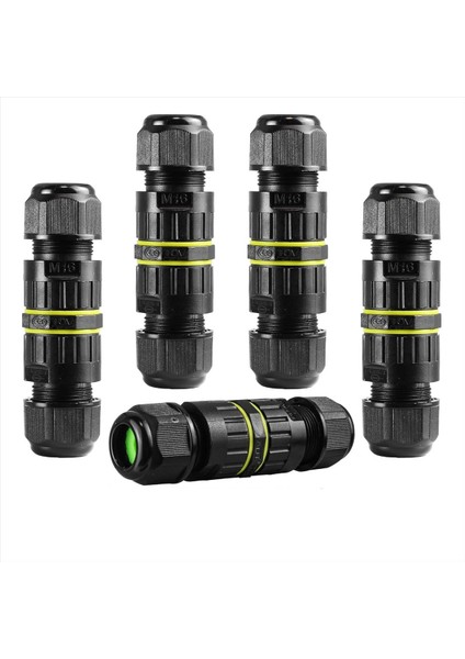 5pc IP68 Su Geçirmez 2 Yollu 3 Çekirdekli Bağlantı Kutusu Elektrik Kablo Konnektörü M16 Tel Aralığı (3,5-10MM), Açık Hava Onarım Kabloları (Yurt Dışından)