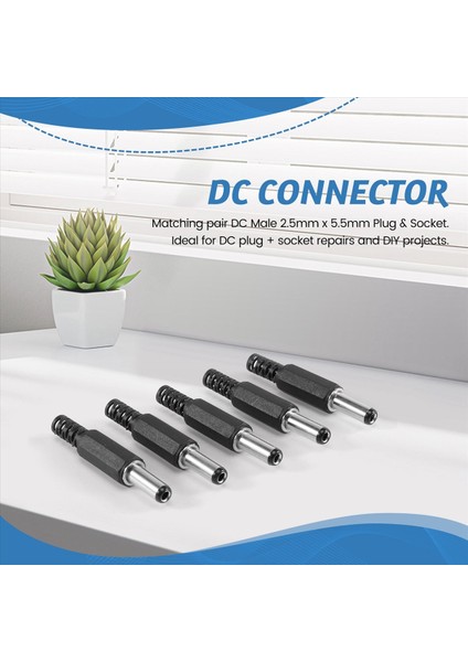 5pcs 5.5mm x 2,5mm Erkek Jack Dc Güç Fişi Soketi Jak Adaptör Bağdaştırıcı Konnektörü (Yurt Dışından) fırsatları