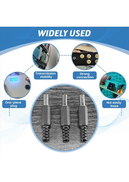5pcs 5.5mm x 2,5mm Erkek Jack Dc Güç Fişi Soketi Jak Adaptör Bağdaştırıcı Konnektörü (Yurt Dışından) indirimleri