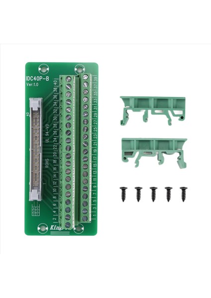 IDC40P 40PIN Konnektör Şerit Kesme Tahtası Terminal Blok Fişi Braket ile Plc Arayüzü, Plc, Dın Ray Ray Montaj (Yurt Dışından) modelleri