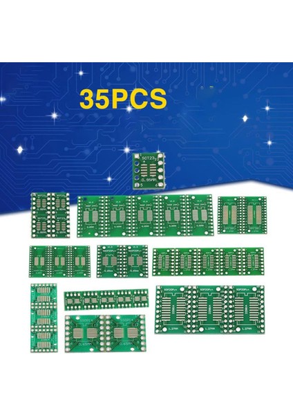 35PCS Pcb Kartı Kiti Smd Daldırma Sop Msop Ssop Tssop SOT23 8 10 14 16 20 24 28 Smt Dip (Yurt Dışından) modelleri