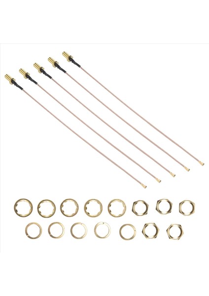 5 Pcs Sma Konektör Kablosu Kadın Ufl/u.fl/ıpx/ıpex Rf Veya Konektör Koaksiyel Adaptör Montajı RG178 Pigtail Kablosu (Yurt Dışından) fiyatları