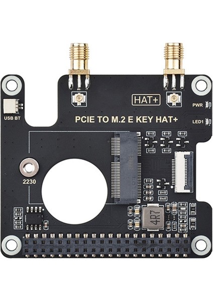 Ngff Kablosuz Kartlar Için 16P Kablo Sma Anten Konnektörü Olan Raspberry Pi 5 Pcıe Ila M.2 Ekey Adaptör Kartı Için (Yurt Dışından) fiyatları