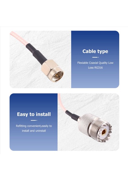 Elden Taşınan Anten Kablosu Sma Erkek-Uhf SO-239 Kadın Konektör (Yurt Dışından) fiyatları