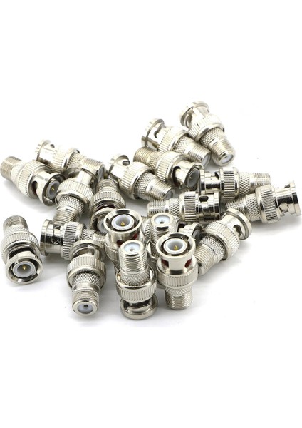20PCS Bnc Erkek Fişine F Dişi Jack Adaptör Koax Konnektörü Bağlayıcı Adaptörleri Cctv Kamera (20PCS) (Yurt Dışından) fiyatları
