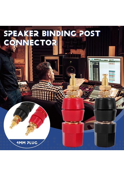 10PCS/LOT Altın Kaplama Muz Bağlama Sonrası Büyük Akım Amplifikatör 4mm Muz Fiş Jakı Soket Hoparlör Terminali 5 Çift (Yurt Dışından) fırsatları