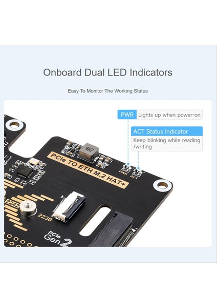 Micro-Snow Berry Pi 5 Pcle&#39;den Gigabit Ethernet /m.2 Transfer Kurulu Şapkası+Standart Antioksidan Batan Altın (Yurt Dışından) modelleri