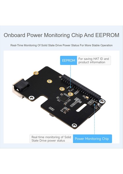 Micro-Snow Berry Pi 5 Pcle&#39;den Gigabit Ethernet /m.2 Transfer Kurulu Şapkası+Standart Antioksidan Batan Altın (Yurt Dışından) fırsatları