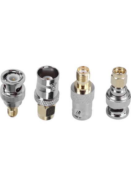 Sma - Bnc Kitleri Rf Koaksiyel Adaptör Erkek Kadın Koaksiyel Konektörü 4 Adet (Yurt Dışından)