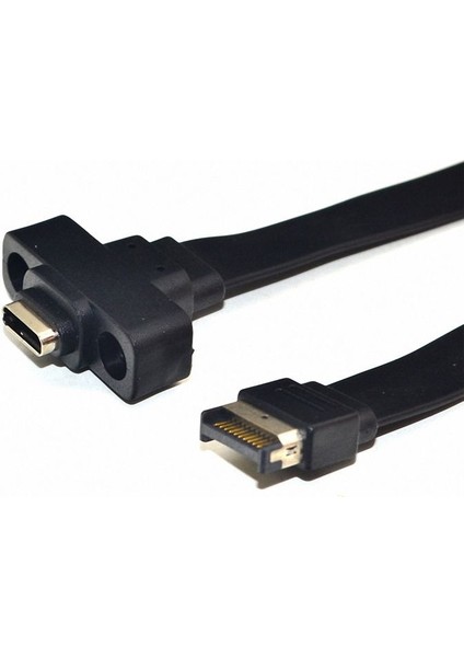 USB 3.1 Ön Panel Tipi E Erkek-Usb-C Tip C Genişletme Kablosu Bilgisayar Anakart Konektörü Tel Kablosu Hattı, 80CM (Yurt Dışından) modelleri