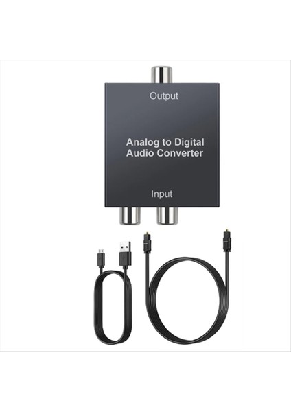 Ps3 Xbox Için Dijital Koaksiyel Toslink Optik Ses Adaptörü Analogdan Dijital Ses Dönüştürücüsüne R/l Rca 3.5mm Aux (Yurt Dışından)