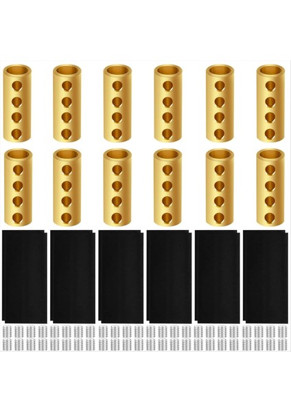 12PCS 6 Awg Gösterge Tel Konektör Somun Kiti, 80A Elektrikli Tel Konektörler Kablolama Endüstrisi Için Yeraltı Tel Ekleme Kiti (Yurt Dışından)