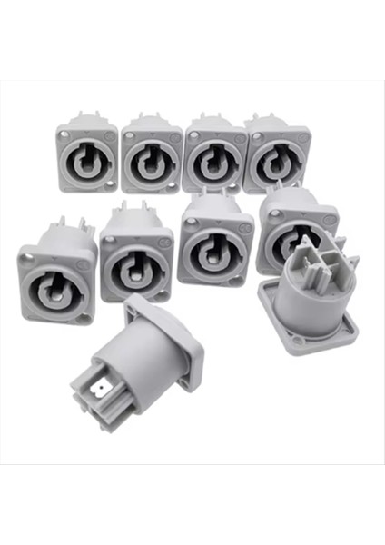 10PCS NAC3MPA-1 NAC3MPB-1 Güç Hoparlör Panel Soketi Gri-Beyaz Güç 20A Aşamalı LED Aydınlatma Ses 3 Pimli Soket, Çıkış (Yurt Dışından)