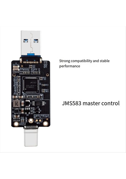 M.2-Usba Type-C Tip HDD Kasa Adaptör Kartı Nvme HDD Muhafaza Interposer Kart JMS583 10GBPS Destek 2230 Boyut SSD (Yurt Dışından) modelleri