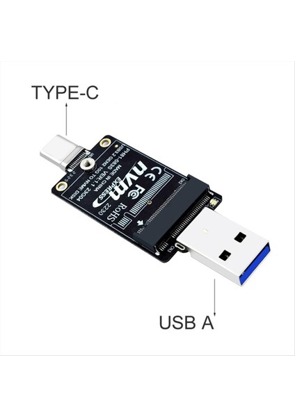 M.2-Usba Type-C Tip HDD Kasa Adaptör Kartı Nvme HDD Muhafaza Interposer Kart JMS583 10GBPS Destek 2230 Boyut SSD (Yurt Dışından) fırsatları