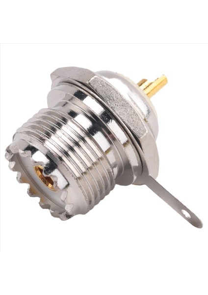 Uhf Dişi SO239 Jack Bulkhead Lehim Panel Montajı Rf Düz Konnektör, Gümüş (Yurt Dışından)