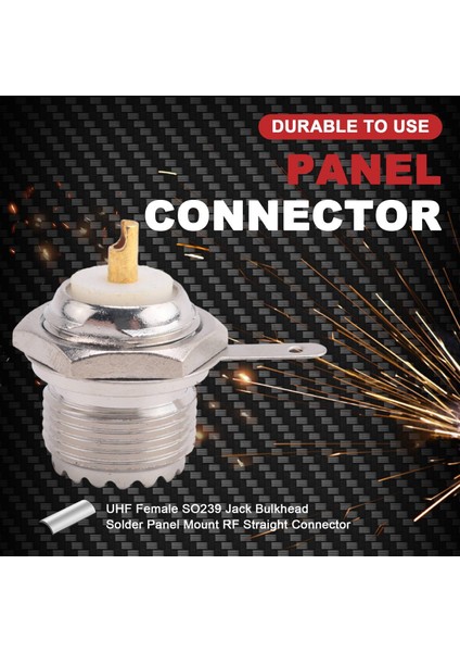 Uhf Dişi SO239 Jack Bulkhead Lehim Panel Montajı Rf Düz Konnektör, Gümüş (Yurt Dışından) indirimleri