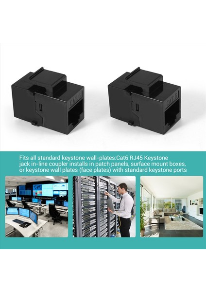 25 Pcs RJ45 Kuplör Cat6 Keystone Jacks Sline Kuplör Kadın To Dazya Kaplıcı (Yurt Dışından) indirimleri