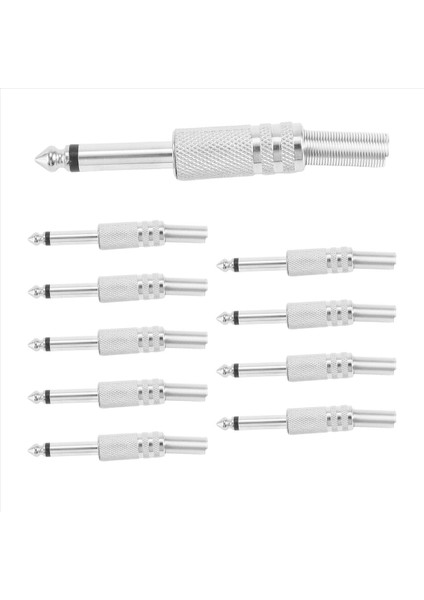 6.35MM Mono Amplifikatör Fiş 1/4inch Erkek Mono Monoural Jack Audio Kablo Konektörü Fiş Mikrofon Ses Konektörleri 10 Pcs (Yurt Dışından) fiyatları
