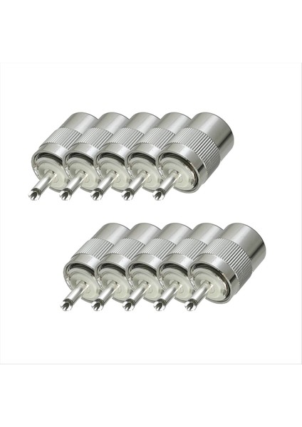 10 Pcs Konnektörü PL259 Uhf RG58 RG142 LMR195 RG400 Kablo Piriş (Yurt Dışından)