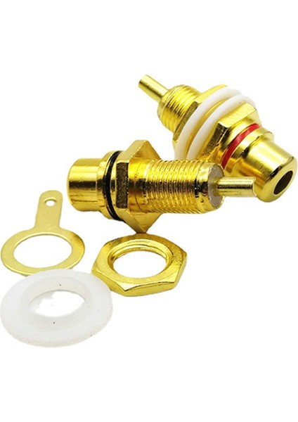 10PCS Rca Rca Dişi Jak Kaplamalı Rca Konnektörü Altın Panel Montaj Şasi Ses Soketi Fişli Lehim Bardağı (Yurt Dışından) fırsatları