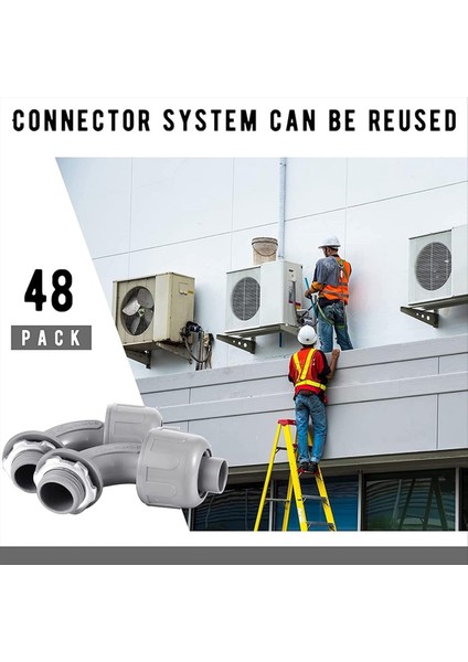 Sıvı Sıkı Konektör 3/4 Inç Esnek Metallik Olmayan Elektrikli Bozuk Konektör Uyar 90 Derece (24 Parça) (Yurt Dışından) indirimleri