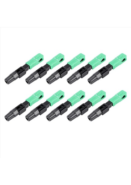 10PCS Sc/apc Fiber Optik Konektörü Gömülü Tek Mod Bileşen Fiber Optik Hızlı Konektör Black + Yeşil (Yurt Dışından) fırsatları