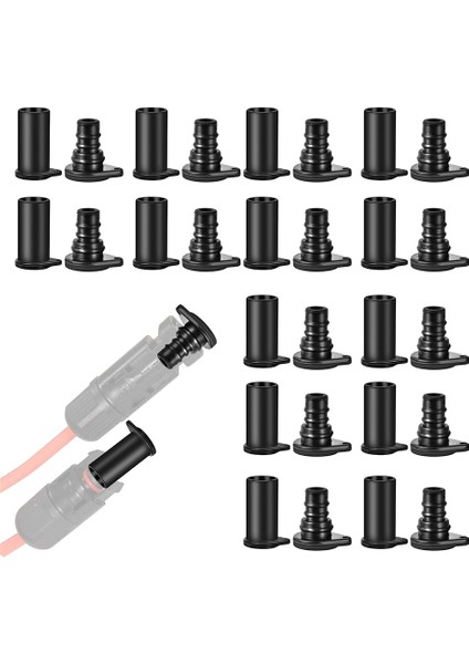 50 Çift Güneş Paneli Konnektör Kapakları, Toz Geçirmez Güneş Konektör Kapakları, Dirençli ve Güneş Konektörleri Için Dişi Kapak (Yurt Dışından)