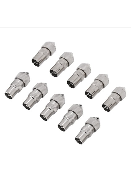 10PCS (5 x Erkek, 5 x Dişi) Tv Hava Koaksiyel Kablo Konektörleri Adaptörü (Yurt Dışından) fiyatları