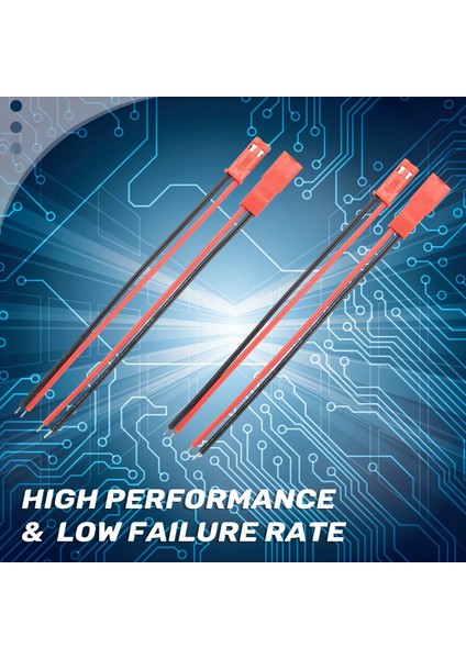 10 Çift 2 Pin Jst Fiş Soketi Konnektörü M Ila F 110MM Kablo Tel Kırmızı Siyah (Yurt Dışından) indirimleri