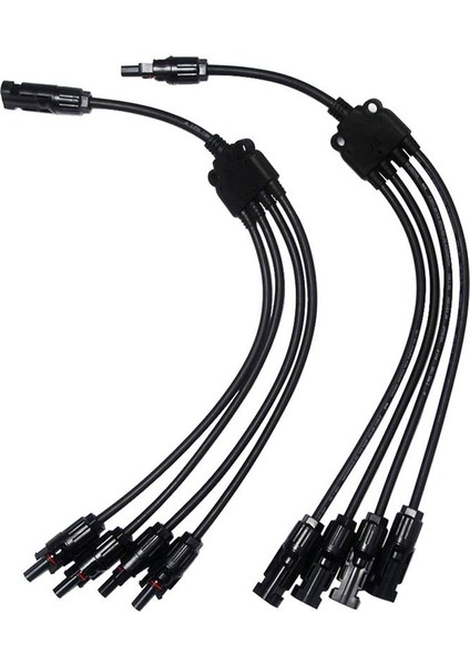 Y Tip 4 Ila 1 Adaptör Güneş Paneli Kablo Tel Konektörleri Adaptör Fotovoltaik Panel Yakınsama Kablosu (Yurt Dışından)