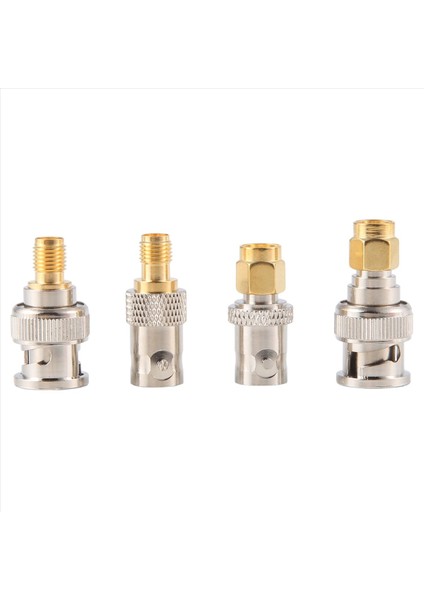 4pcs Bnc - Sma Tipi Erkek Kadın Rf Konektör Adaptör Test Dönüştürücü Kit Seti (Yurt Dışından)
