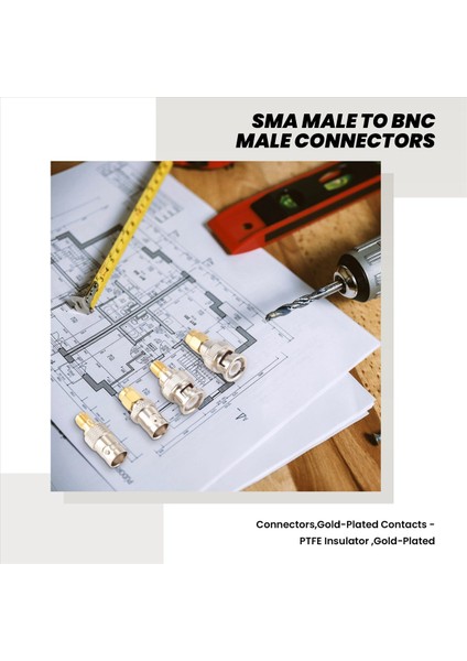4pcs Bnc - Sma Tipi Erkek Kadın Rf Konektör Adaptör Test Dönüştürücü Kit Seti (Yurt Dışından) fiyatları