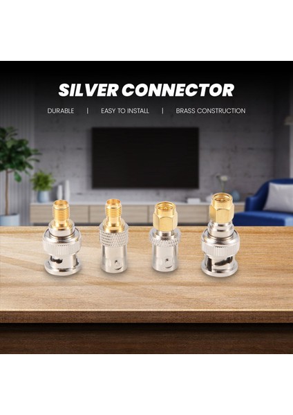 4pcs Bnc - Sma Tipi Erkek Kadın Rf Konektör Adaptör Test Dönüştürücü Kit Seti (Yurt Dışından) modelleri