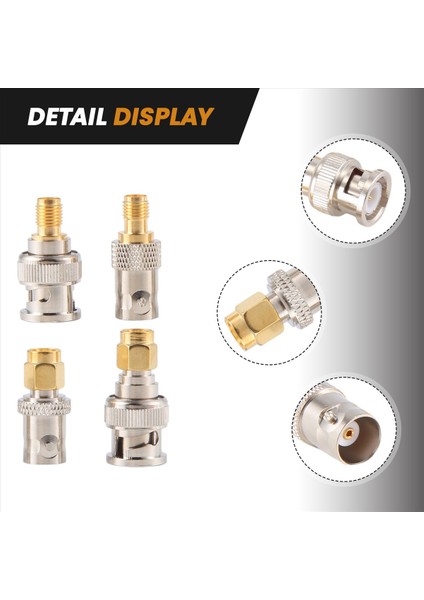 4pcs Bnc - Sma Tipi Erkek Kadın Rf Konektör Adaptör Test Dönüştürücü Kit Seti (Yurt Dışından) indirimleri