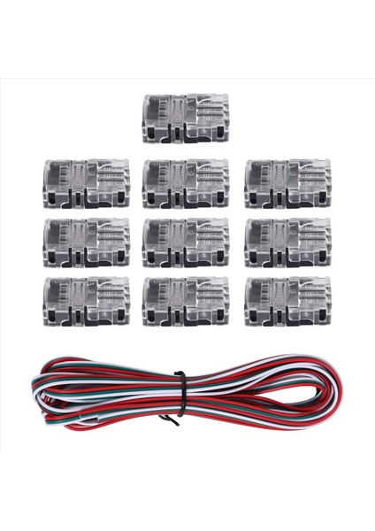11 Adet Ayarlanabilir 3 Pin LED Şerit Konektörler 10MM LED Şerit Işık Konektörleri LED Şerit Konnektör Terminali WS2811 Için (Yurt Dışından) fiyatları