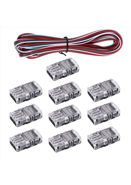 11 Adet Ayarlanabilir 3 Pin LED Şerit Konektörler 10MM LED Şerit Işık Konektörleri LED Şerit Konnektör Terminali WS2811 Için (Yurt Dışından) modelleri
