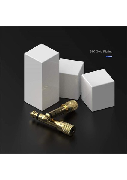 Qgeem Bağlantıları Yapın Jack 6.35MM Erkek Fişi 3,5 mm Dişi Konnektör Kulaklık Amplifikatör Ses Adaptör (Yurt Dışından) fırsatları