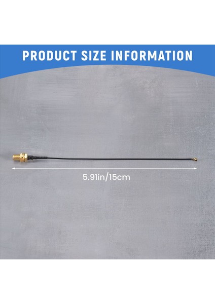 5pcs Konnektör Anten Wifi Pigtail Sma Dişi Ipx Uzatma Kablosu 15CM (Yurt Dışından) fırsatları