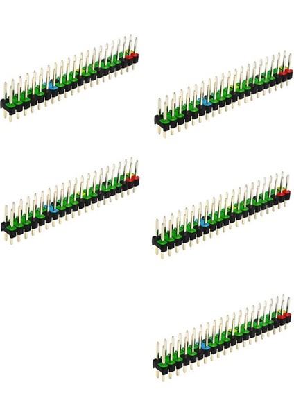 5 Adet 2 x 20 Pin Erkek Gpıo Başlığı Raspberry Pi Sıfır Çift Sıralı 20 Pin Erkek Pin Gpıo Konnektörü Istifleme Başlığı Genişletme (Yurt Dışından)