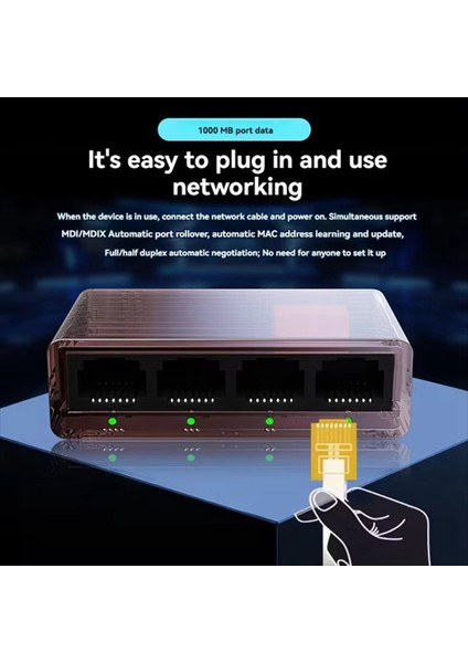 Gigabit Network Switch 1000MBPS RJ45 Lan Hub Adaptör Internet Ayırtıcı Otomatik Mdı/mdıx Ethernet Switcher Wifi Yönlendirici Için (Yurt Dışından) indirimleri