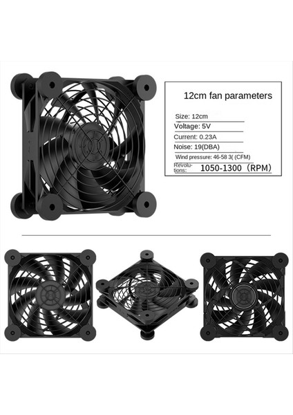 Bilgisayar Pc Kasa Fan Fan USB Powered 5V Sessiz Şasi Soğutucu Yönlendirici Soğutma Vidaları Koruyucu Net (Yurt Dışından) indirimleri