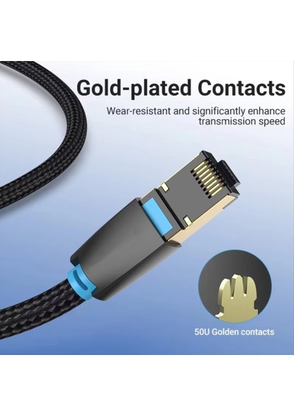 8m Uzunluğunda Cat 8 Ethernet Kablosu RJ45 Yama Kablosu 40GBPS 2000MHZ Oyun, Dizüstü Bilgisayar, Yönlendirici Için Hızlı Ağ Kablosu (Yurt Dışından) indirimleri