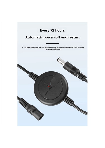 DC5V-15V Yönlendirici Rebooter Sıfırlama 72 Saat Wifi Köprüsü/kedi/yönlendirici/tekrarlayıcı Rebooter Black Için Otomatik Yeniden Başlat Kablosu (Yurt Dışından) modelleri