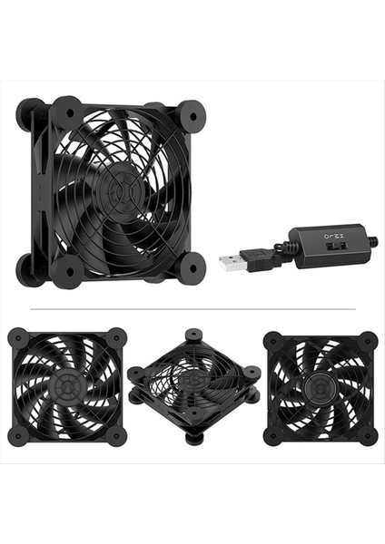 Bilgisayar Pc Kasa Fan Fan USB Powered 5V Sessiz Şasi Soğutucu Yönlendirici Soğutma Vidaları Koruyucu Net B B (Yurt Dışından) indirimleri
