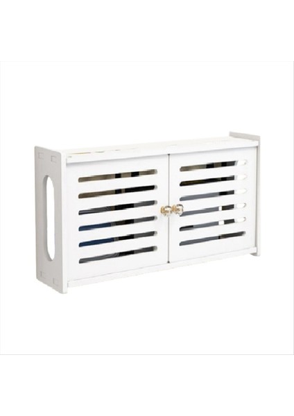 Duvara Monte Kablosuz Yönlendirici Raf Oturma Odası Duvara Monte Wifi Depolama Kutusu Kablo Güç Braketi Depolama Organizatör Tutucu (Yurt Dışından)