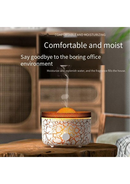 560ML Aromaterapi Nemlendiricileri Difüzörler 3D Simüle Edilmiş Alev Hava Nemlendiricisi Duman Halkası Sprey Odası Biz Fiş (Yurt Dışından) indirimleri