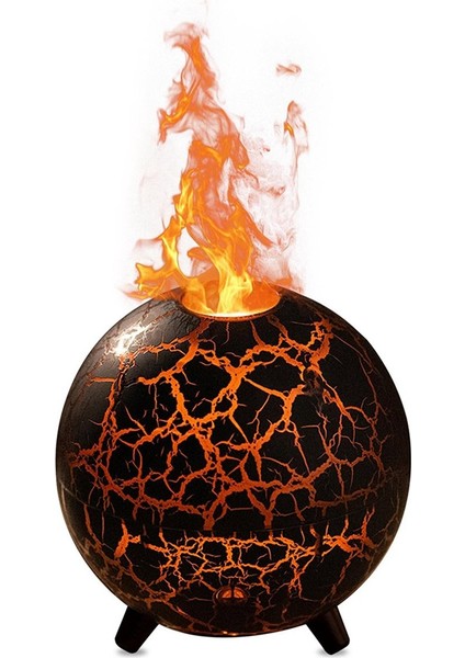 Ultrasonik Planet Hava Nemlendiricisi 200ML USB 7 Renk Alev Aromaterapi Difüzör Renkli Çatlak Alev A (Yurt Dışından) fiyatları