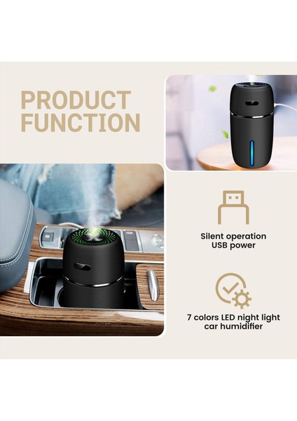 USB Araba Nemlendiricisi 200ML Mini Taşınabilir Nemlendirici 7 Renkli LED Gece Işığı Seyahat Seyahat Bir Seyme Bir Siste Modu B (Yurt Dışından) indirimleri