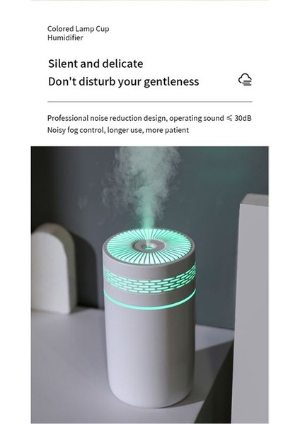 Taşınabilir 250ML Hava Nemlendiricisi Aromaterapi Humidificador Ev Otomobil Için LED Renk Gece Lambası Arıtıcı-B ile USB Püskürtücü (Yurt Dışından)